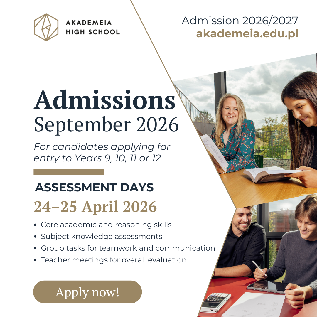 Admissions 2026 - Apply now!
